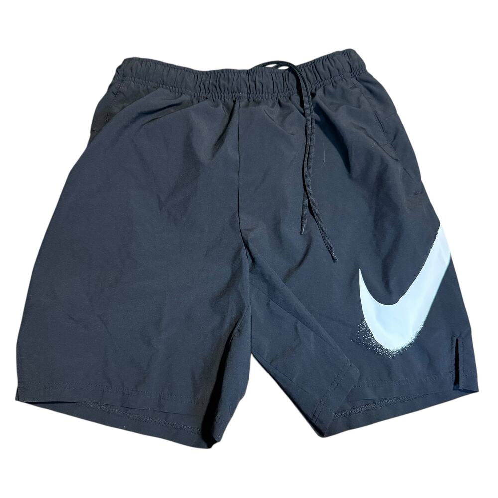 Nike Dri-FIT Black Standard Fit Athletic Shorts, Gym Running, Youth Large